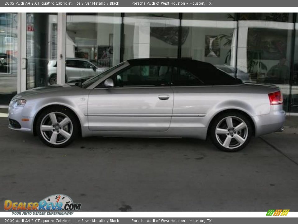 2009 Audi A4 2.0T quattro Cabriolet Ice Silver Metallic / Black Photo #11