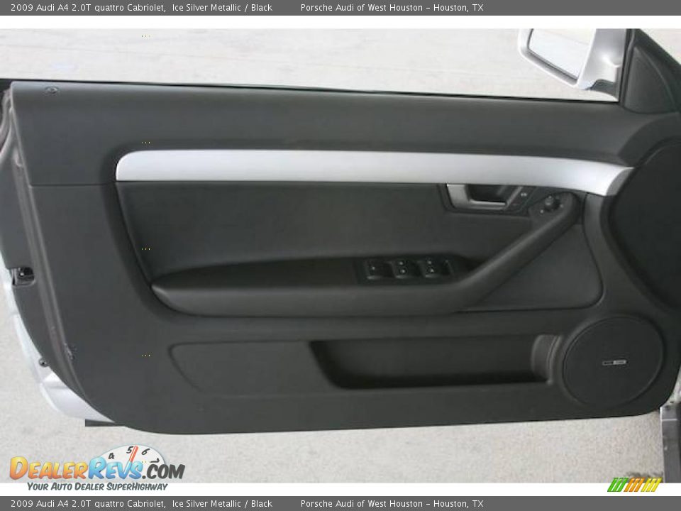 2009 Audi A4 2.0T quattro Cabriolet Ice Silver Metallic / Black Photo #14