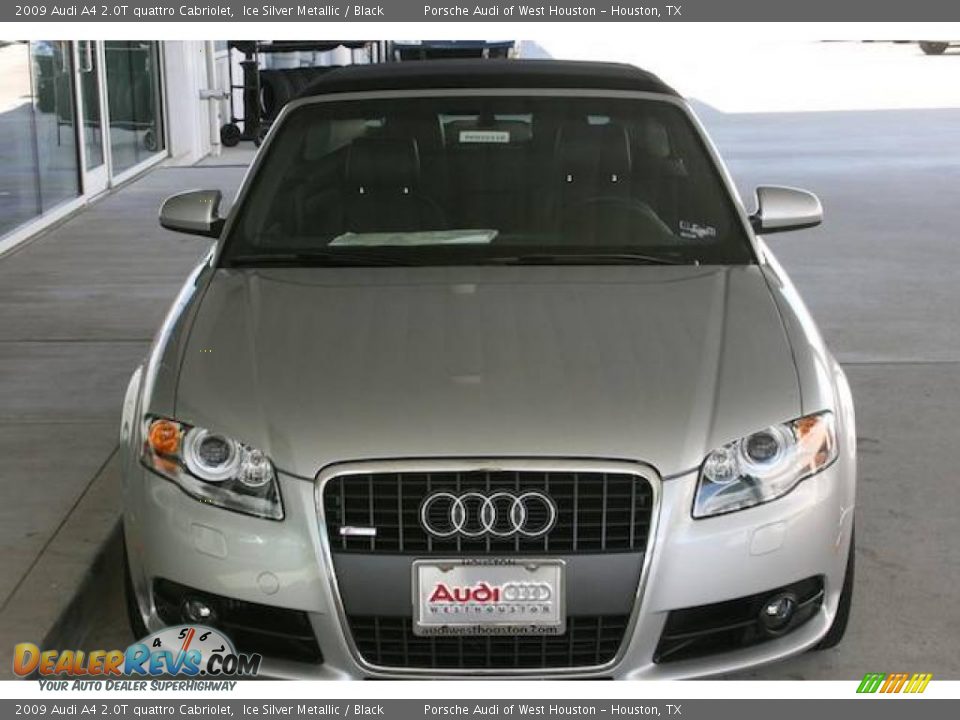 2009 Audi A4 2.0T quattro Cabriolet Ice Silver Metallic / Black Photo #15