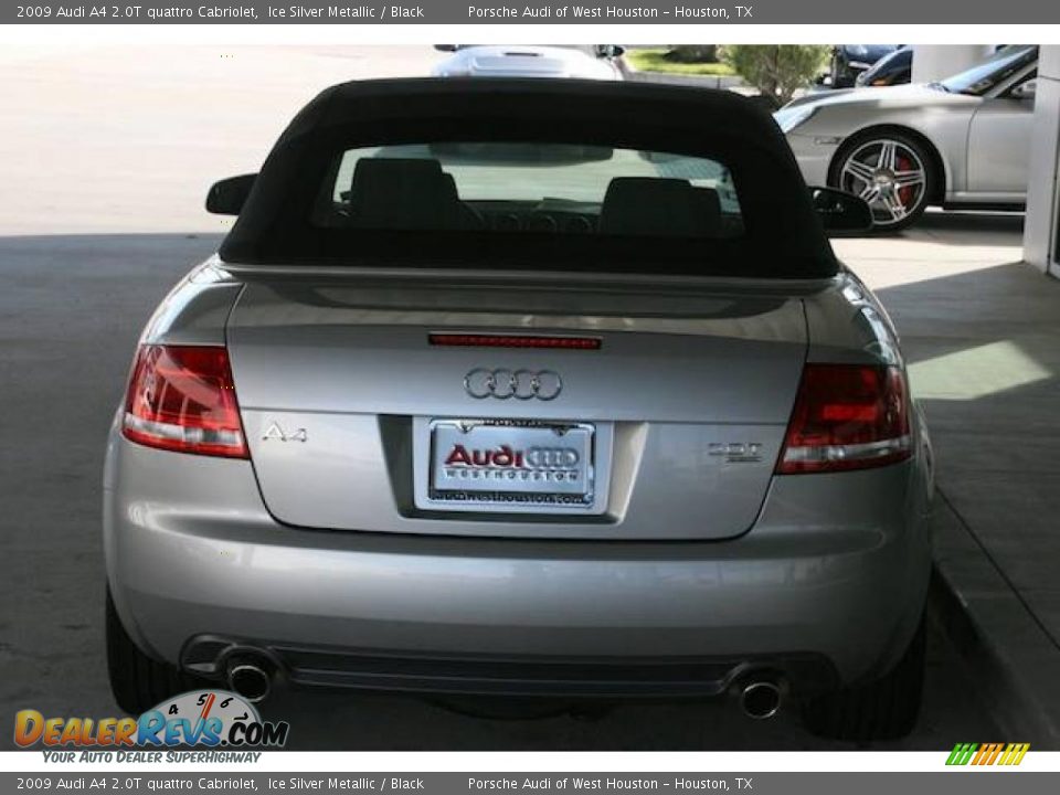 2009 Audi A4 2.0T quattro Cabriolet Ice Silver Metallic / Black Photo #18