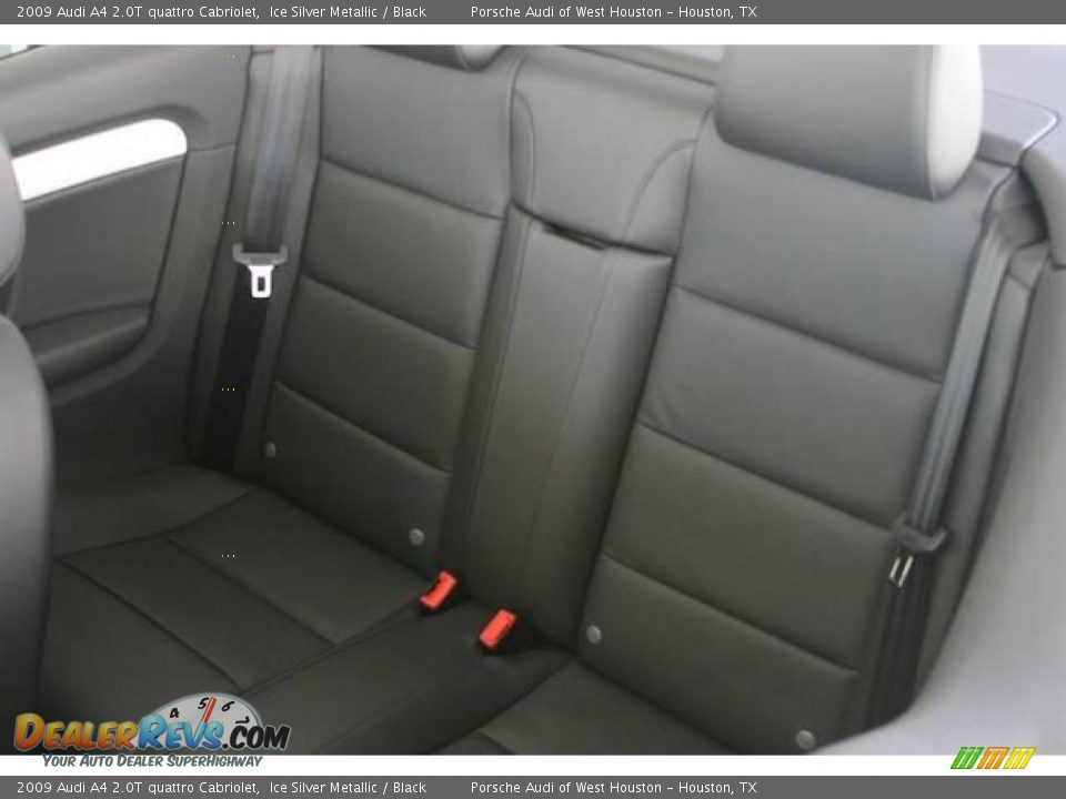 2009 Audi A4 2.0T quattro Cabriolet Ice Silver Metallic / Black Photo #19