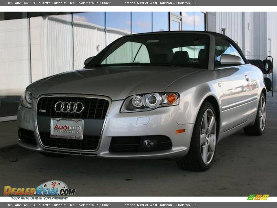 2009 Audi A4 2.0T quattro Cabriolet Ice Silver Metallic / Black Photo #22