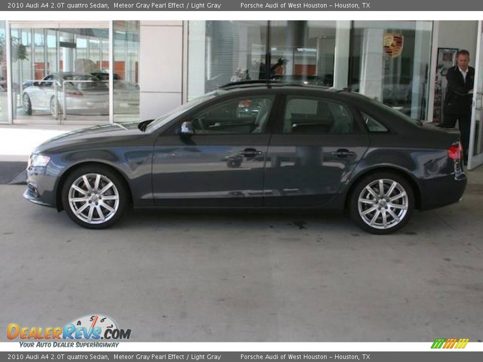 2010 Audi A4 2.0T quattro Sedan Meteor Gray Pearl Effect / Light Gray Photo #2