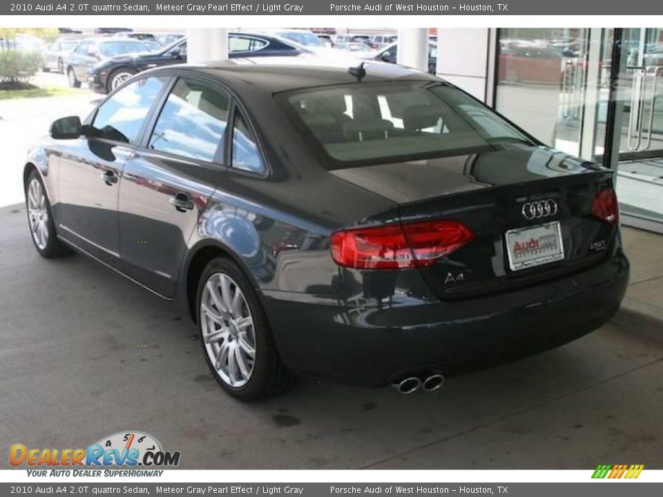 2010 Audi A4 2.0T quattro Sedan Meteor Gray Pearl Effect / Light Gray Photo #3