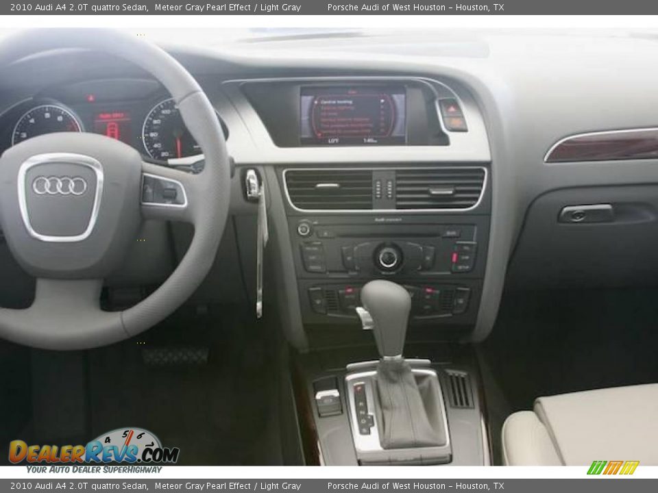 2010 Audi A4 2.0T quattro Sedan Meteor Gray Pearl Effect / Light Gray Photo #5