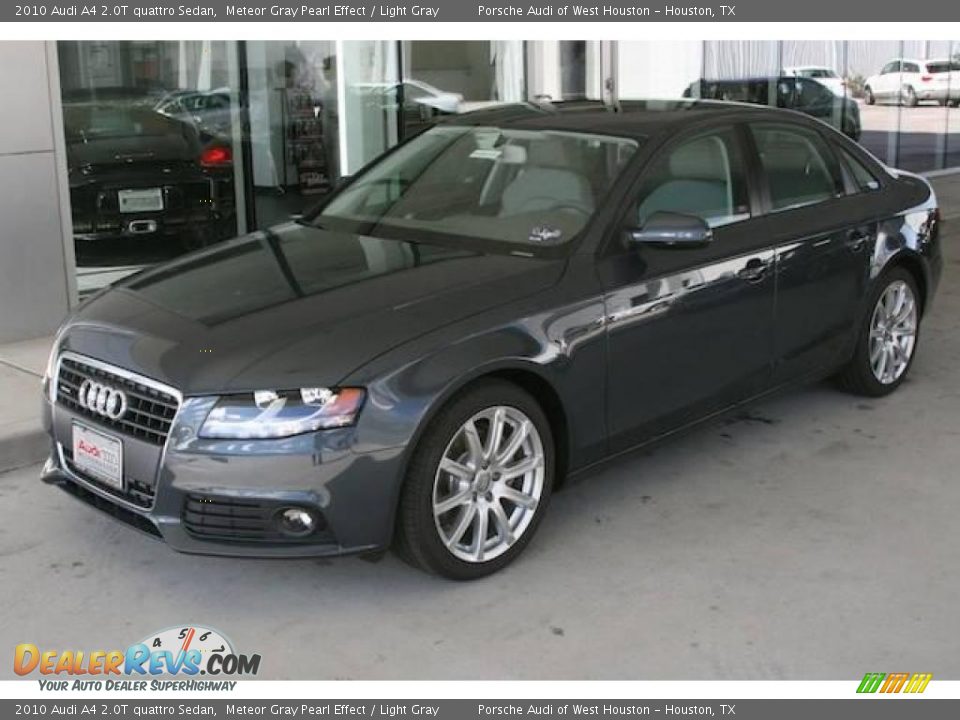 2010 Audi A4 2.0T quattro Sedan Meteor Gray Pearl Effect / Light Gray Photo #11