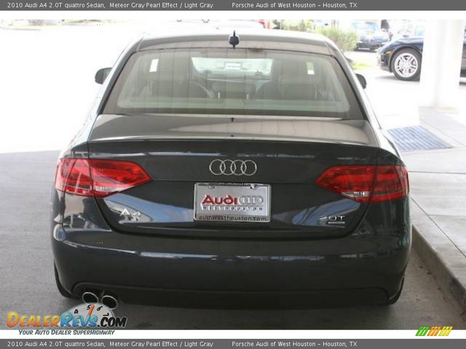 2010 Audi A4 2.0T quattro Sedan Meteor Gray Pearl Effect / Light Gray Photo #12