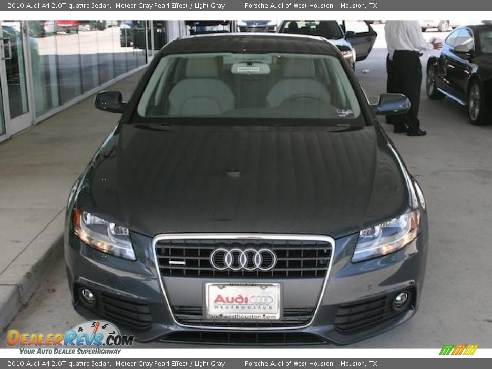 2010 Audi A4 2.0T quattro Sedan Meteor Gray Pearl Effect / Light Gray Photo #14