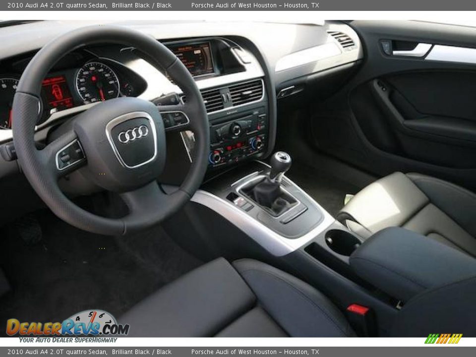 2010 Audi A4 2.0T quattro Sedan Brilliant Black / Black Photo #10