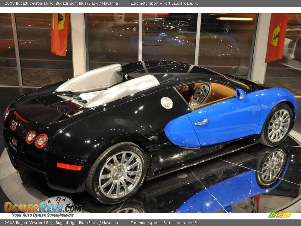 2008 Bugatti Veyron 16.4 Bugatti Light Blue/Black / Havanna Photo #5