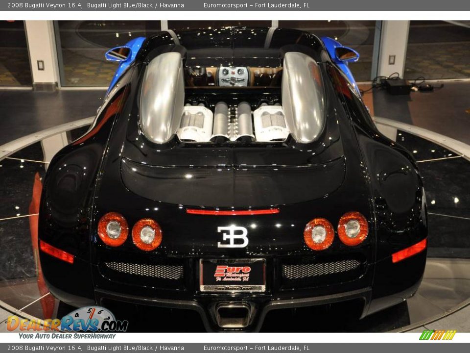 2008 Bugatti Veyron 16.4 Bugatti Light Blue/Black / Havanna Photo #6