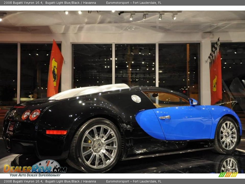 2008 Bugatti Veyron 16.4 Bugatti Light Blue/Black / Havanna Photo #10