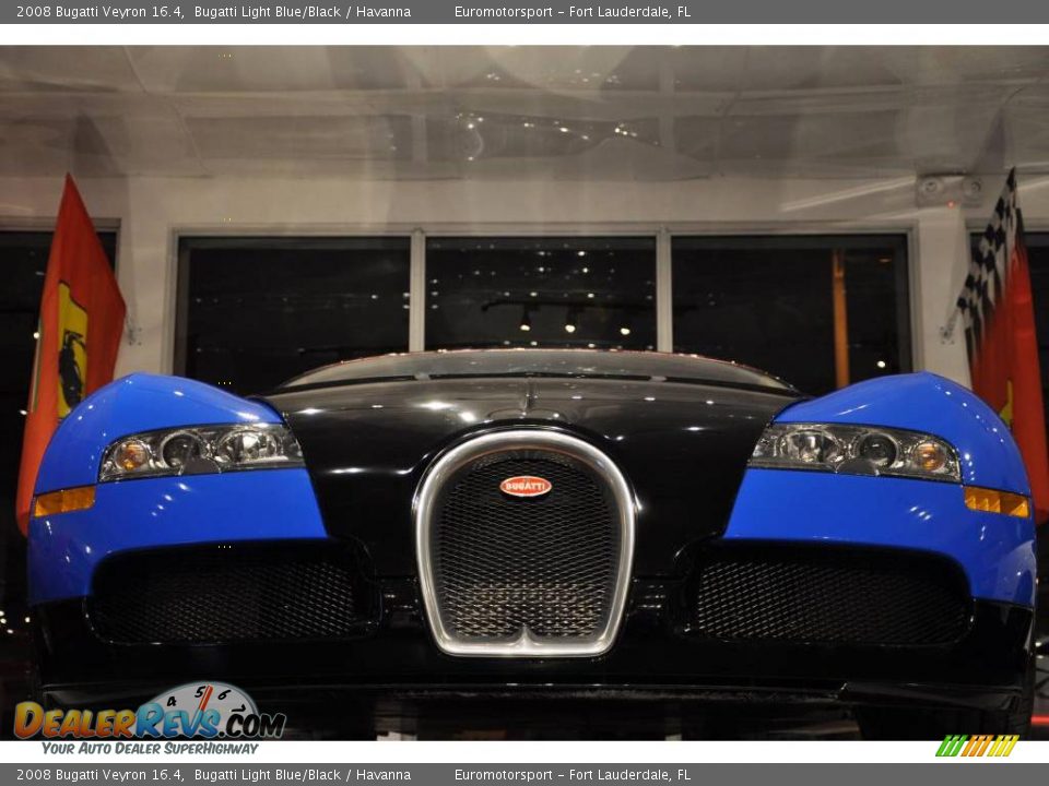 2008 Bugatti Veyron 16.4 Bugatti Light Blue/Black / Havanna Photo #16