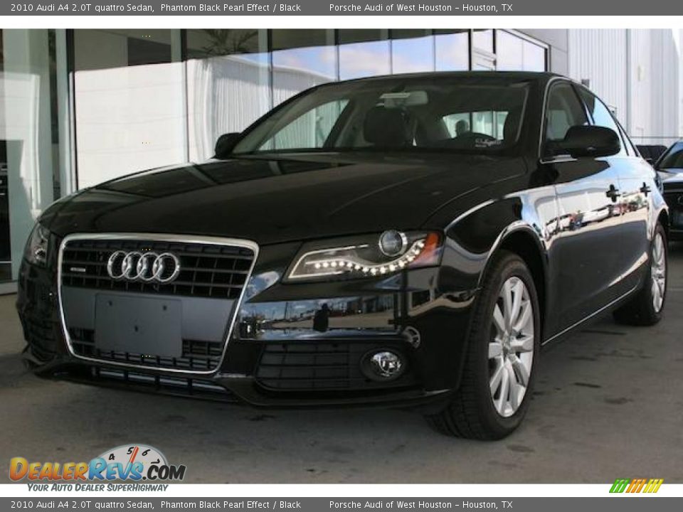 2010 Audi A4 2.0T quattro Sedan Phantom Black Pearl Effect / Black Photo #1