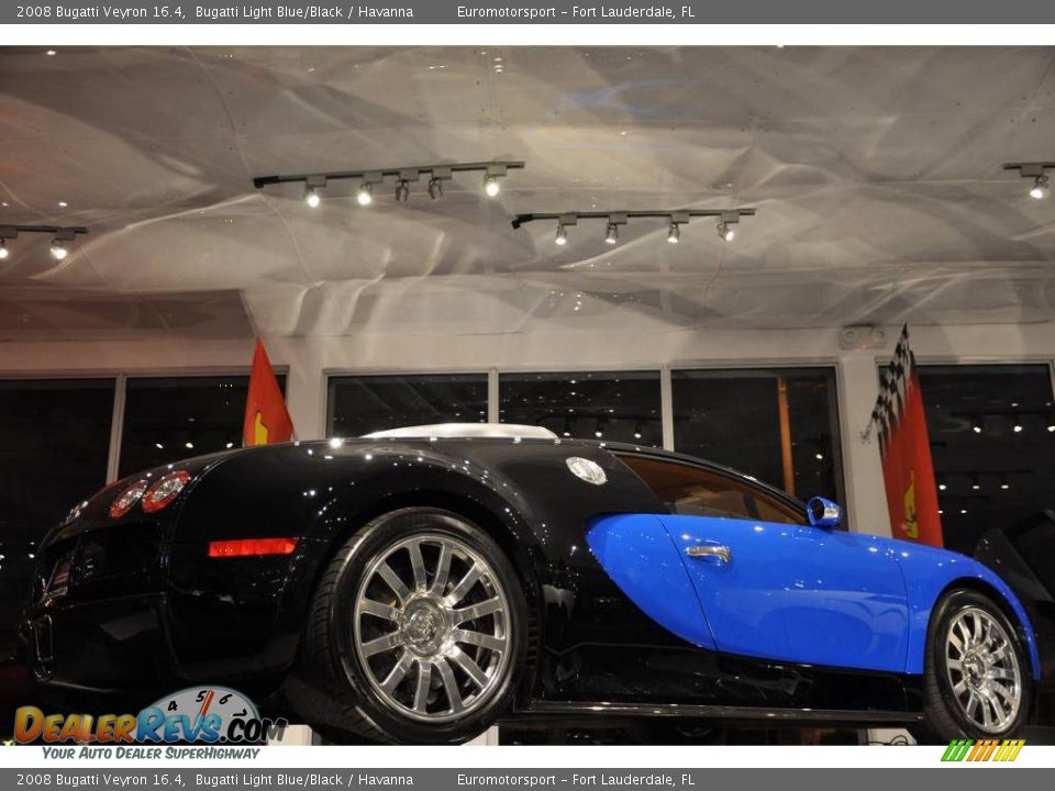 2008 Bugatti Veyron 16.4 Bugatti Light Blue/Black / Havanna Photo #28