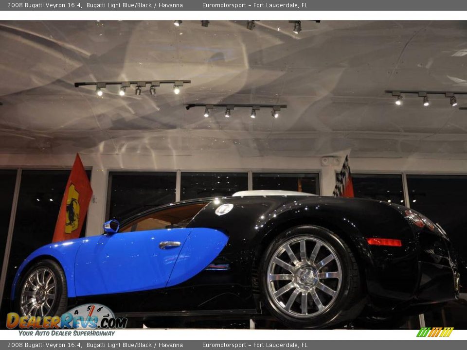 2008 Bugatti Veyron 16.4 Bugatti Light Blue/Black / Havanna Photo #29