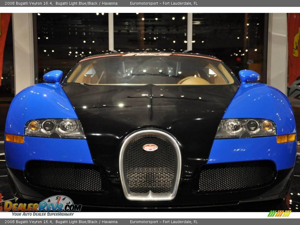 2008 Bugatti Veyron 16.4 Bugatti Light Blue/Black / Havanna Photo #30