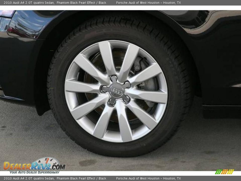 2010 Audi A4 2.0T quattro Sedan Phantom Black Pearl Effect / Black Photo #9