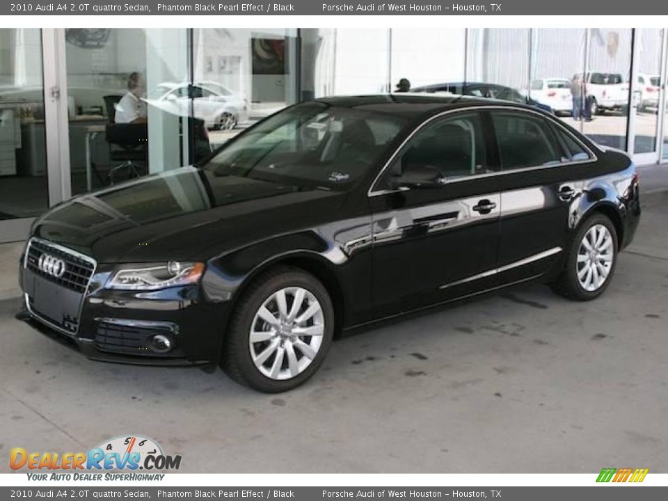 2010 Audi A4 2.0T quattro Sedan Phantom Black Pearl Effect / Black Photo #11