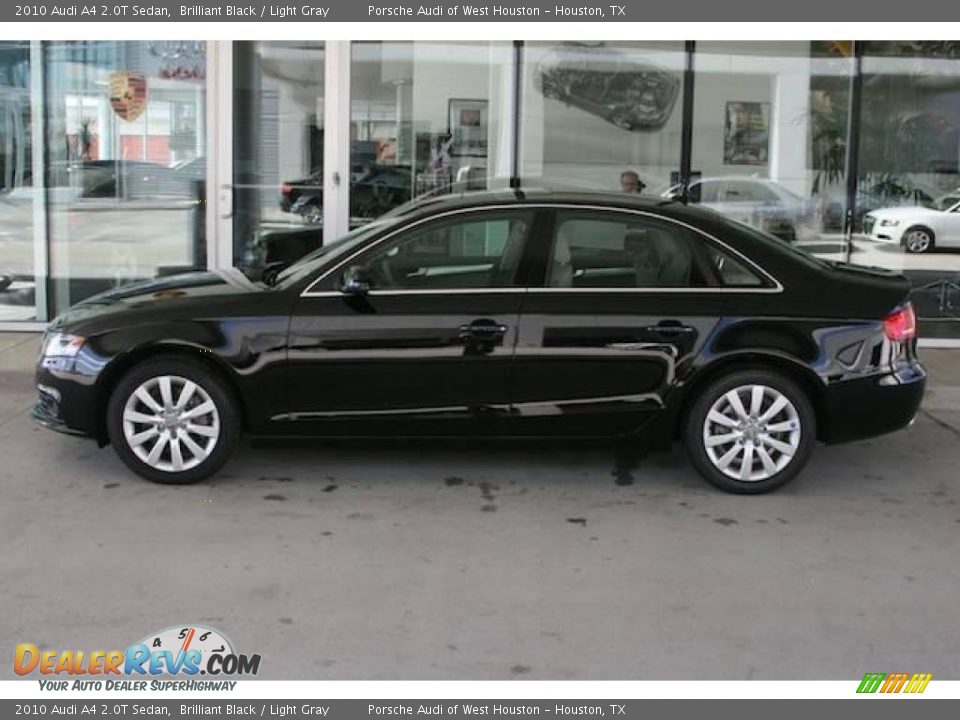 2010 Audi A4 2.0T Sedan Brilliant Black / Light Gray Photo #2