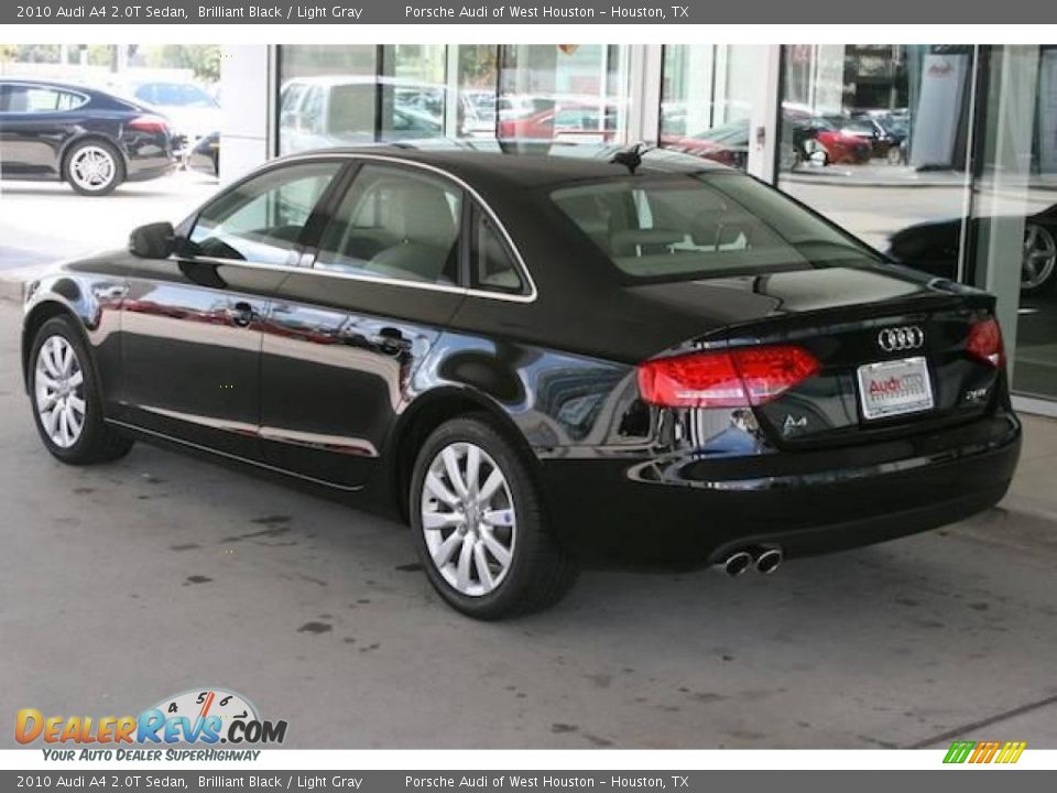 2010 Audi A4 2.0T Sedan Brilliant Black / Light Gray Photo #3