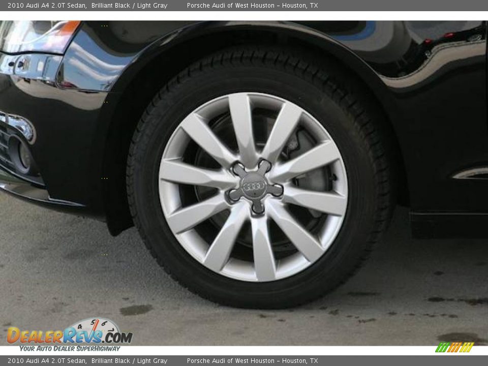 2010 Audi A4 2.0T Sedan Brilliant Black / Light Gray Photo #9
