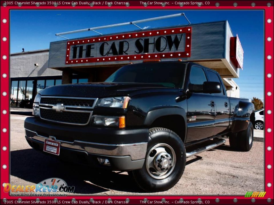 2005 Chevrolet Silverado 3500 LS Crew Cab Dually Black / Dark Charcoal Photo #1