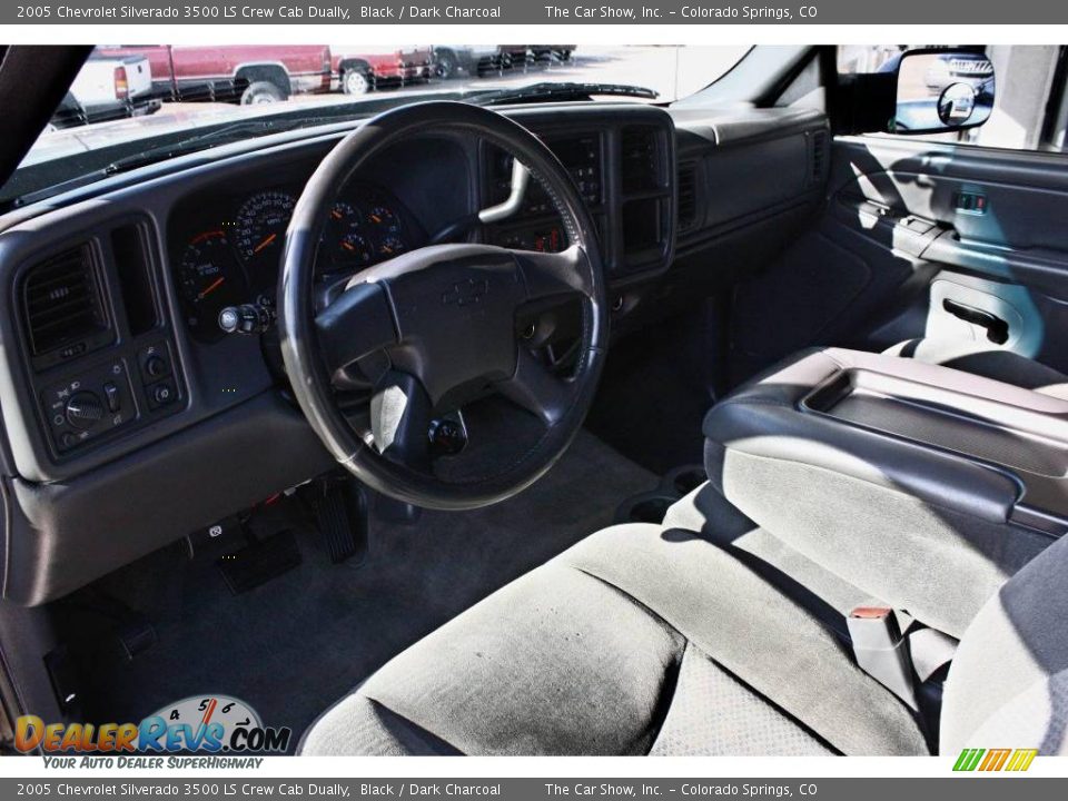 2005 Chevrolet Silverado 3500 LS Crew Cab Dually Black / Dark Charcoal Photo #6