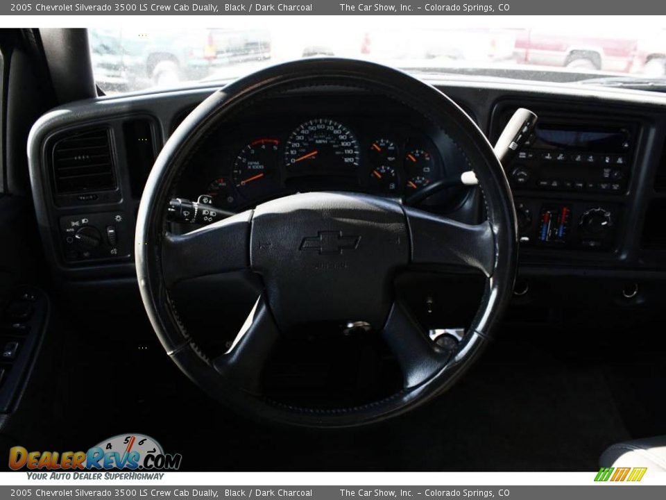 2005 Chevrolet Silverado 3500 LS Crew Cab Dually Black / Dark Charcoal Photo #7