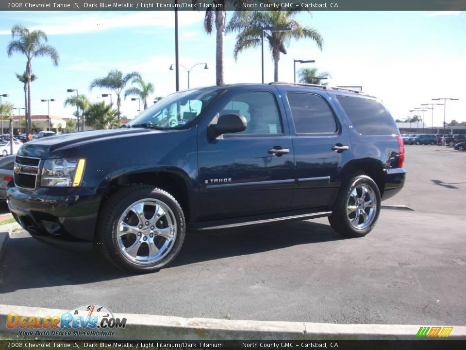 2008 Chevrolet Tahoe LS Dark Blue Metallic / Light Titanium/Dark Titanium Photo #1