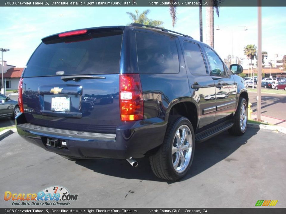 2008 Chevrolet Tahoe LS Dark Blue Metallic / Light Titanium/Dark Titanium Photo #5