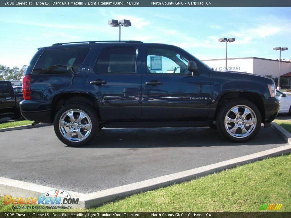 2008 Chevrolet Tahoe LS Dark Blue Metallic / Light Titanium/Dark Titanium Photo #6