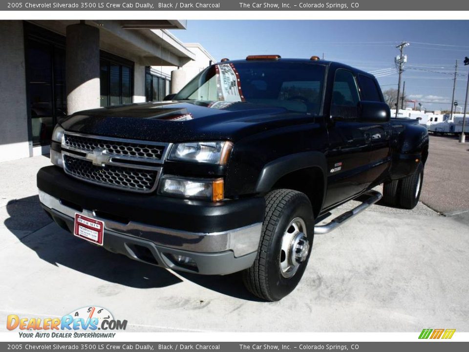 2005 Chevrolet Silverado 3500 LS Crew Cab Dually Black / Dark Charcoal Photo #19