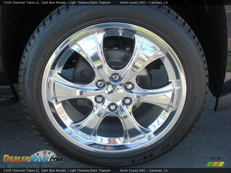 2008 Chevrolet Tahoe LS Dark Blue Metallic / Light Titanium/Dark Titanium Photo #10