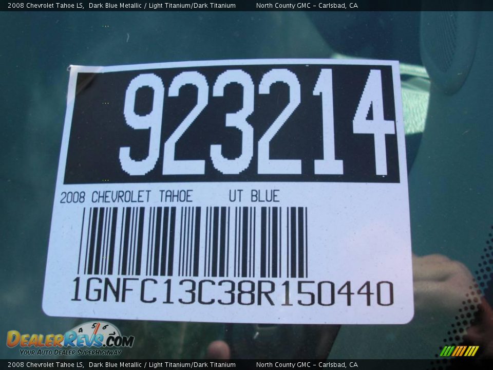 2008 Chevrolet Tahoe LS Dark Blue Metallic / Light Titanium/Dark Titanium Photo #14