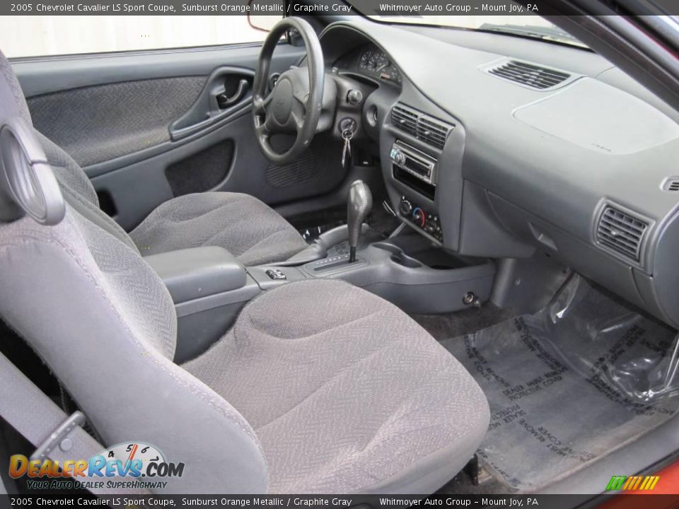 2005 Chevrolet Cavalier LS Sport Coupe Sunburst Orange Metallic / Graphite Gray Photo #5