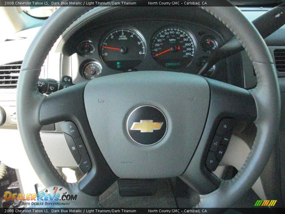 2008 Chevrolet Tahoe LS Dark Blue Metallic / Light Titanium/Dark Titanium Photo #23