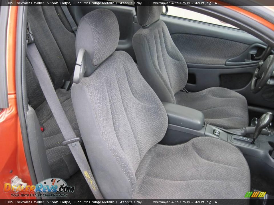 2005 Chevrolet Cavalier LS Sport Coupe Sunburst Orange Metallic / Graphite Gray Photo #6