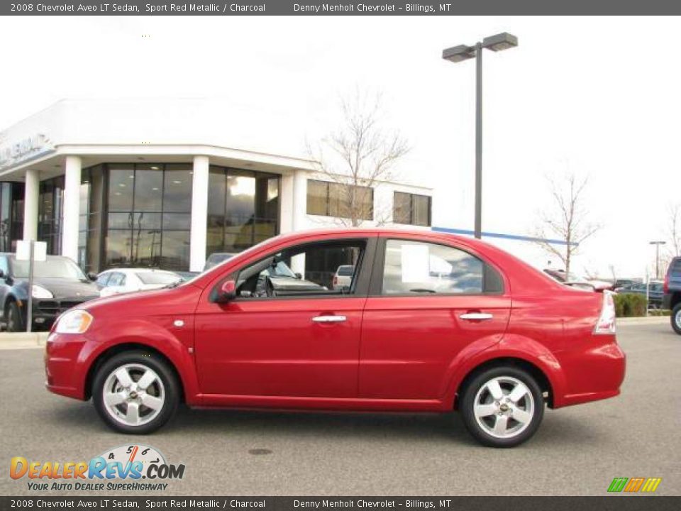 2008 Chevrolet Aveo LT Sedan Sport Red Metallic / Charcoal Photo #1