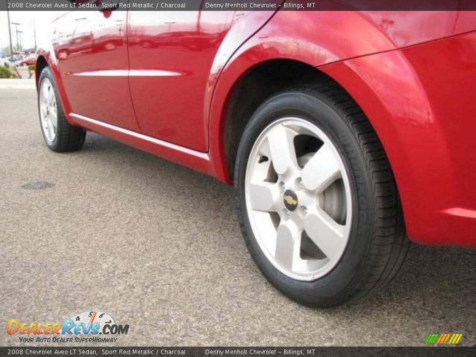 2008 Chevrolet Aveo LT Sedan Sport Red Metallic / Charcoal Photo #7