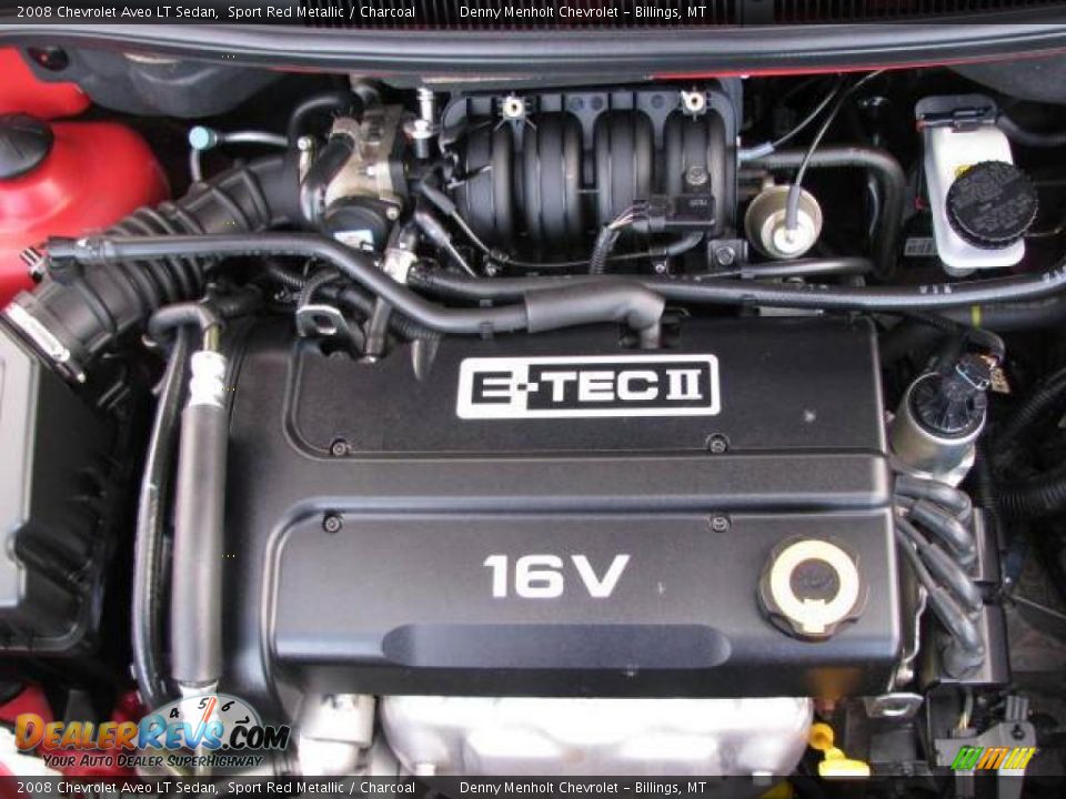 2008 Chevrolet Aveo LT Sedan Sport Red Metallic / Charcoal Photo #12