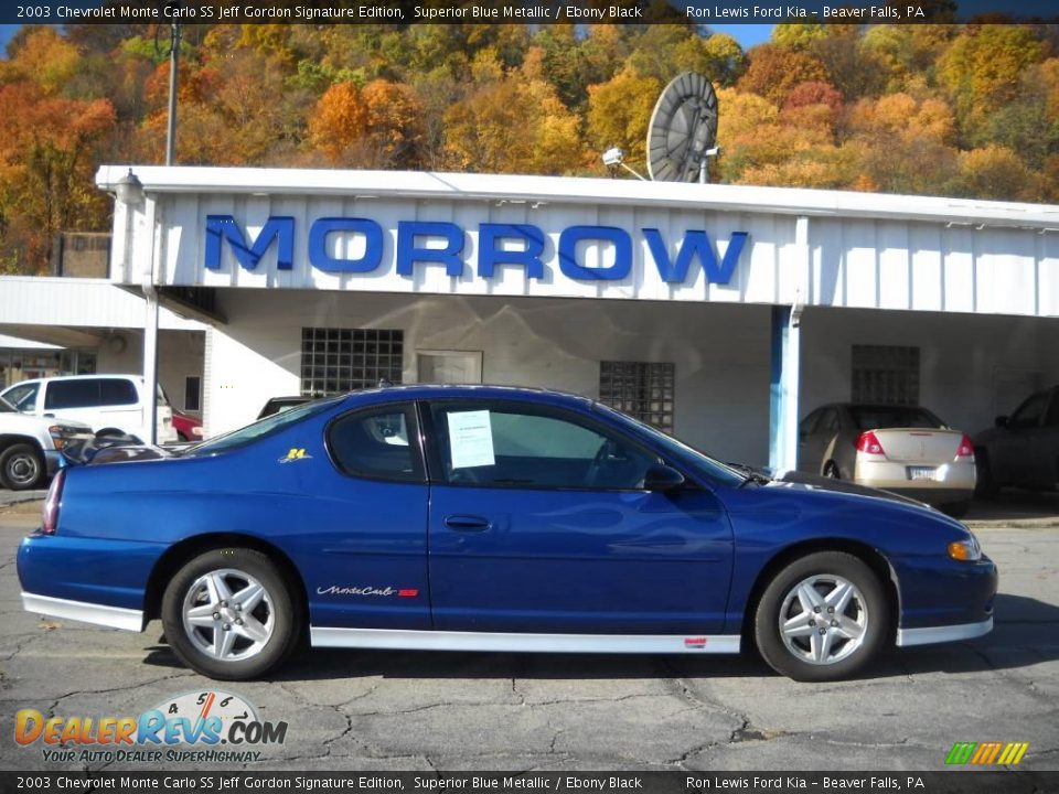 2003 Chevrolet Monte Carlo SS Jeff Gordon Signature Edition Superior Blue Metallic / Ebony Black Photo #1