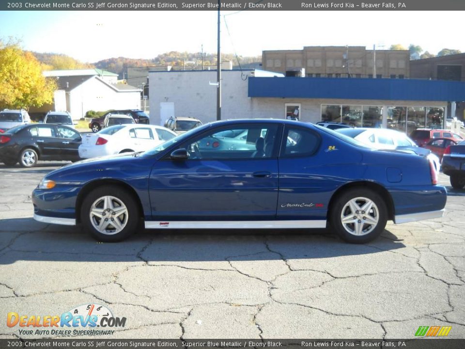 2003 Chevrolet Monte Carlo SS Jeff Gordon Signature Edition Superior Blue Metallic / Ebony Black Photo #5