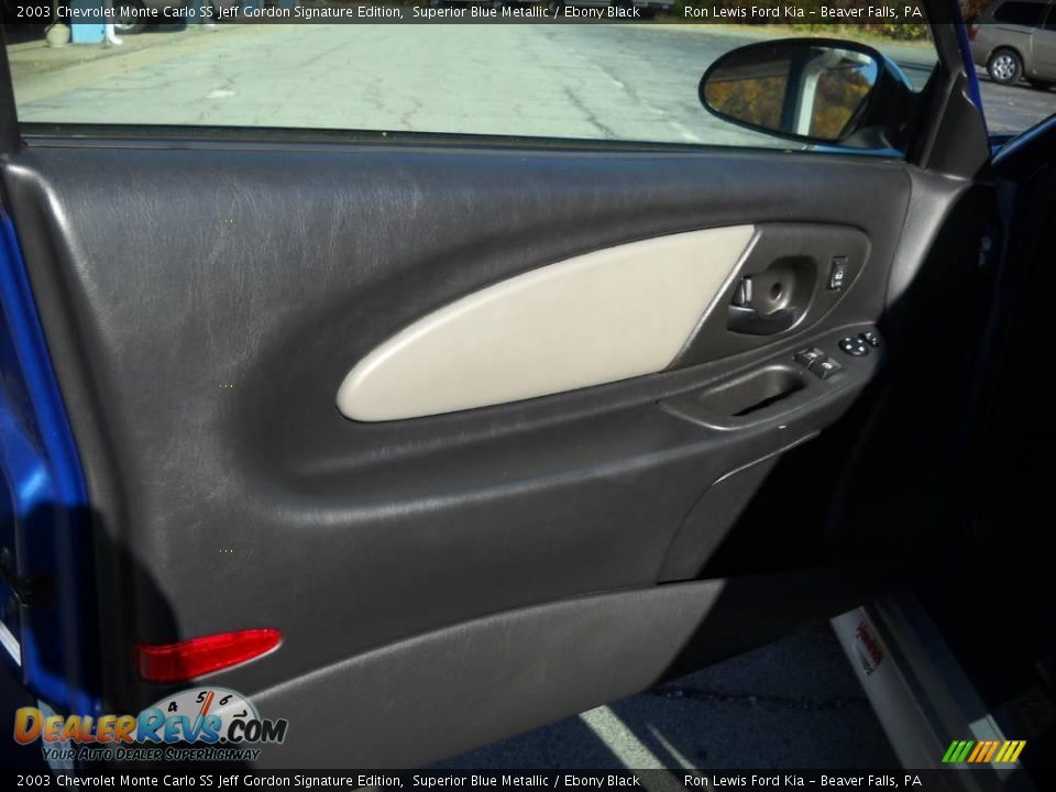 2003 Chevrolet Monte Carlo SS Jeff Gordon Signature Edition Superior Blue Metallic / Ebony Black Photo #6