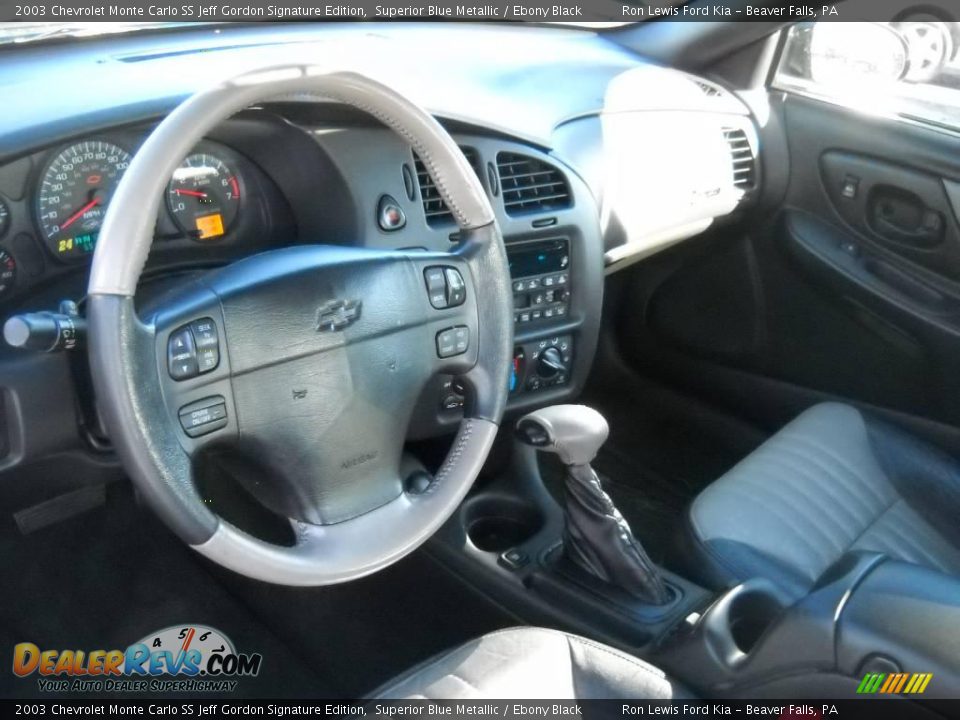 2003 Chevrolet Monte Carlo SS Jeff Gordon Signature Edition Superior Blue Metallic / Ebony Black Photo #7