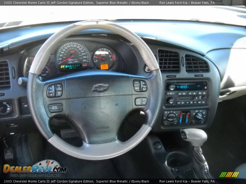 2003 Chevrolet Monte Carlo SS Jeff Gordon Signature Edition Superior Blue Metallic / Ebony Black Photo #10