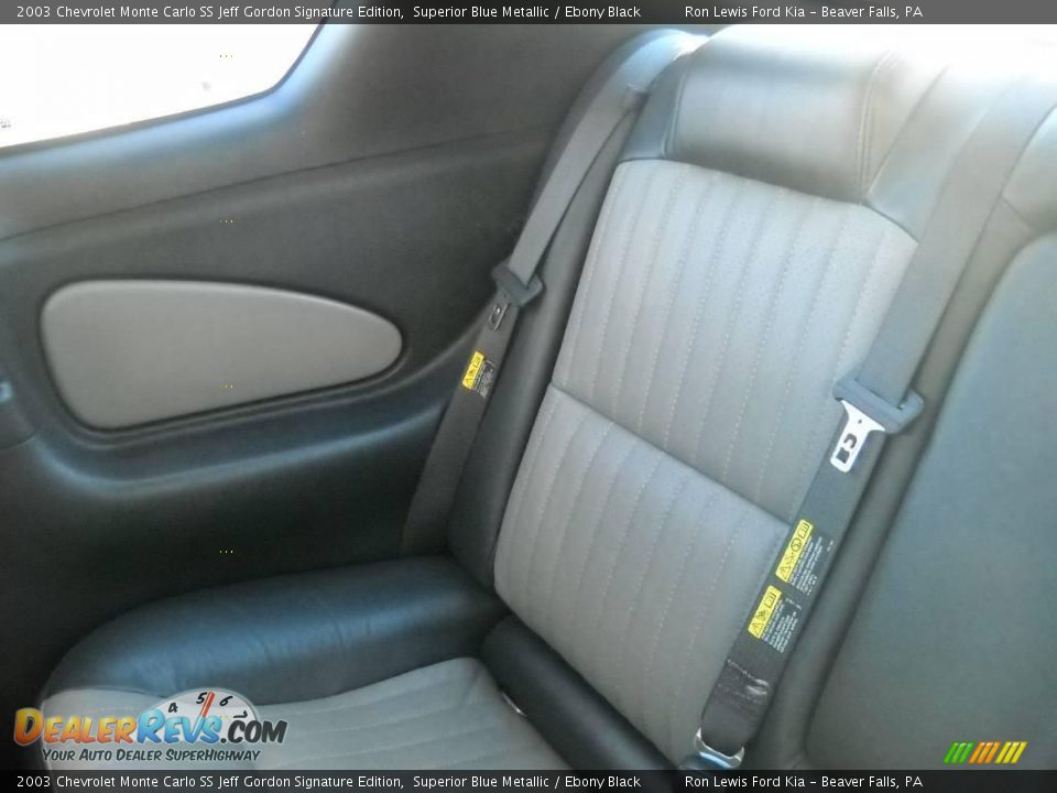 2003 Chevrolet Monte Carlo SS Jeff Gordon Signature Edition Superior Blue Metallic / Ebony Black Photo #11
