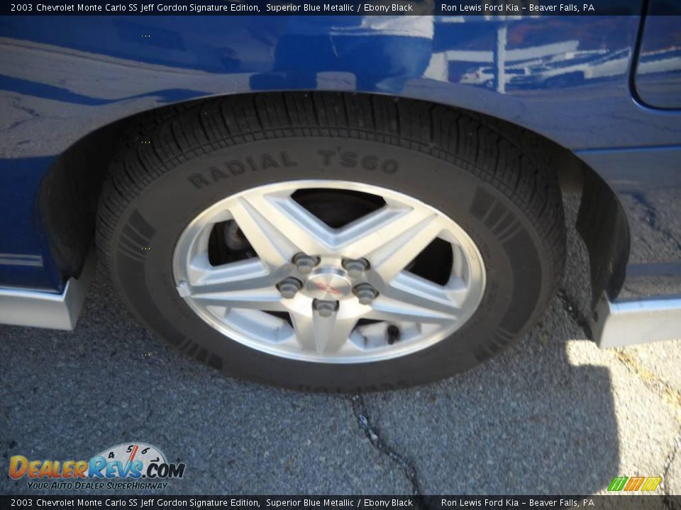 2003 Chevrolet Monte Carlo SS Jeff Gordon Signature Edition Superior Blue Metallic / Ebony Black Photo #12
