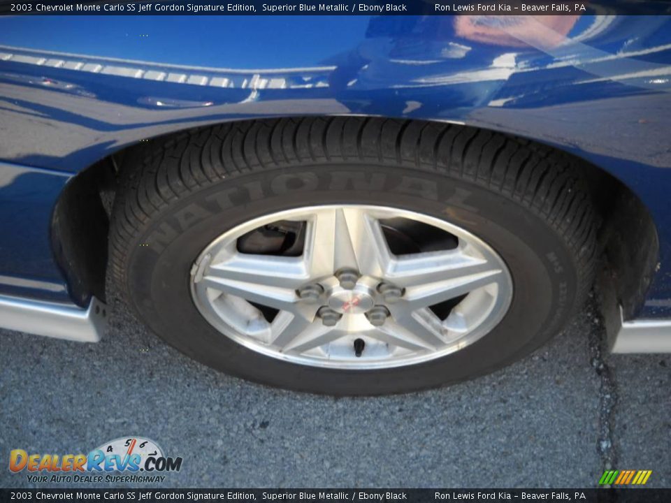 2003 Chevrolet Monte Carlo SS Jeff Gordon Signature Edition Superior Blue Metallic / Ebony Black Photo #15