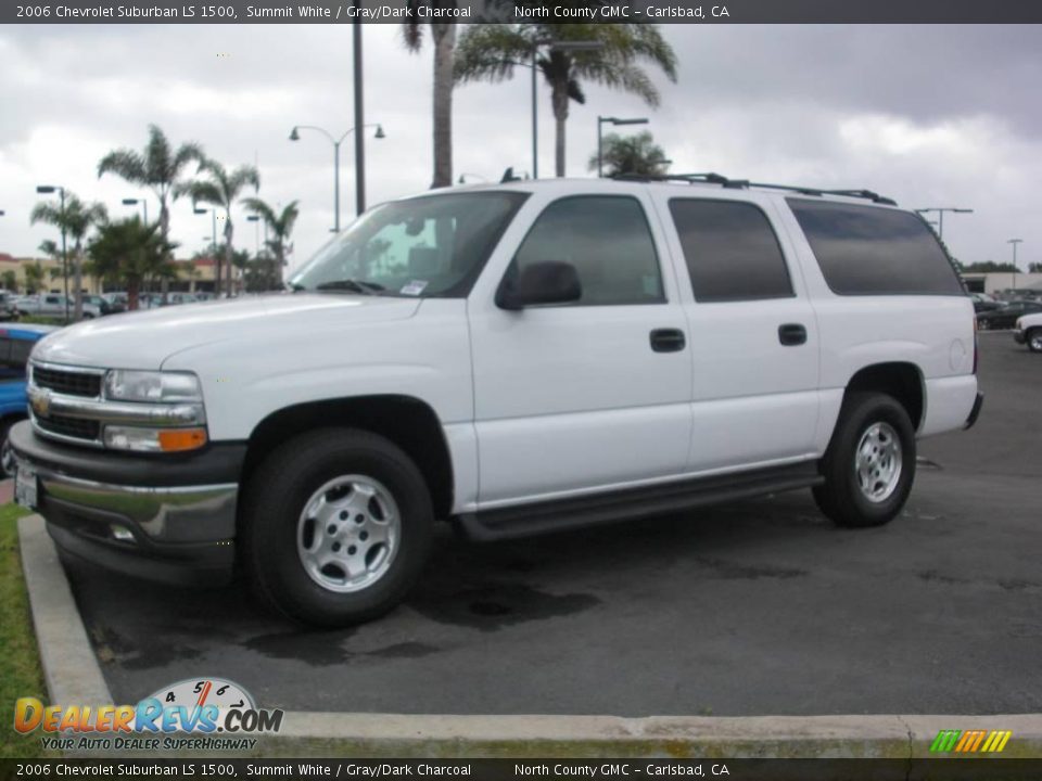 2006 Chevrolet Suburban LS 1500 Summit White / Gray/Dark Charcoal Photo #1